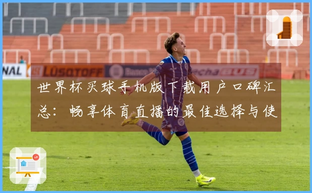 世界杯买球手机版下载用户口碑汇总：畅享体育直播的最佳选择与使用体验