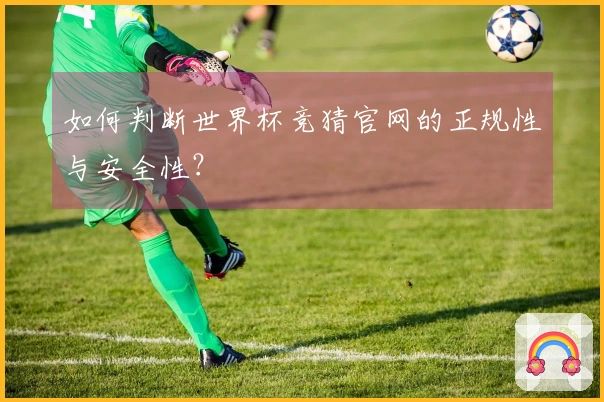 如何判断世界杯竞猜官网的正规性与安全性？
